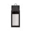 Adamsville Outdoor 1-Light Night Sky Large Wall Lantern In Black With Clear Glass-70886190