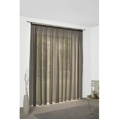 Quaniece Semi Sheer Single Curtain Panel
