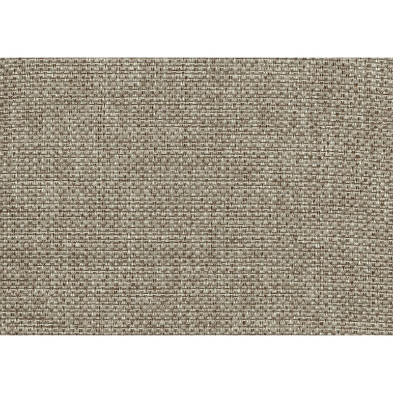 5 pièces, espace pour manger - Table rectangulaire en bois avec 4 chaises en tissu d'ameublement en tissu brun et blanc et brun