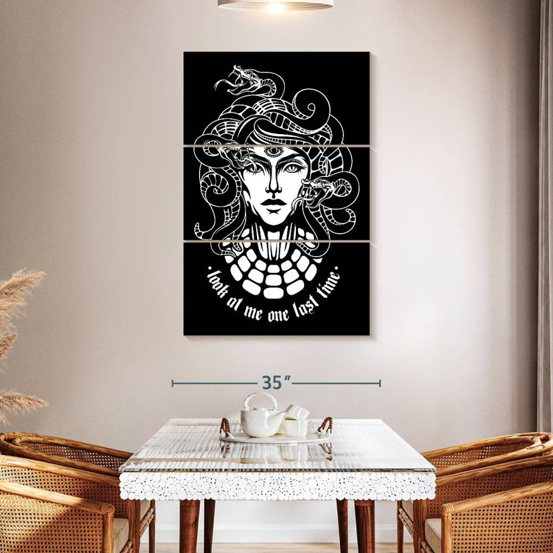 Kelan Medusa Quote, 50" H x 32" W