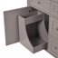 Meuble-lavabo de salle de bain de 30 po sans lavabo supérieur, armoire de rangement moderne avec 2 tiroirs et un tiroir rabattable (BASSIN INCLUS)