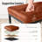 Borough 24'' Brown Modern Kitchen Counter Stool with Upholstered Faux Leather & Footrest-72244469-115273439-55602656
