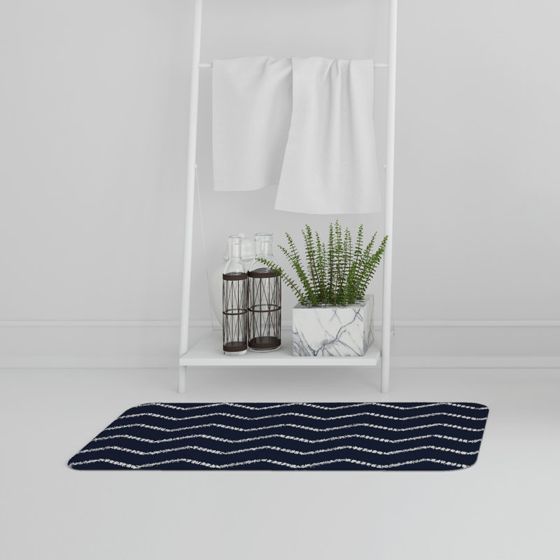 Akgül Memory Foam Non-Slip Bath Rug, Geometric 3