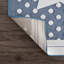 Tapis pour enfant Caddy - lune, étoile, pois - gris, bleu-130253443