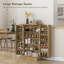 Armoire de rangement pour garde-manger de 41 po, buffet, table de buffet avec 12 tablettes de porte, portes doubles, tablettes à 5 niveaux et tablettes réglables