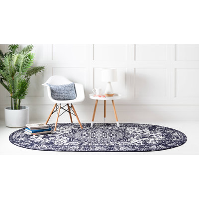 Tapis bleu marine Javert
