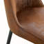 Ensemble de table et de chaises. Table de salle à manger rectangulaire de style industriel de couleur noyer - 71 po x 39,3 po. Grande taille. 8 chaises en daim brun.