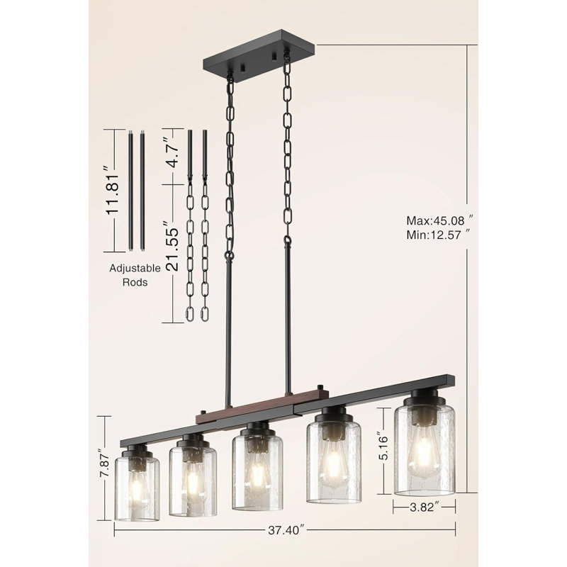 Dining Room Light Fixture 5-Light