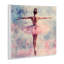 Elegant Ballet Dancer in Motion Wall Plaque, design by Creative Studio