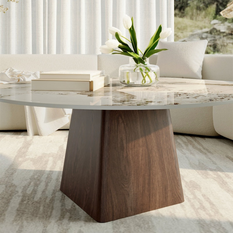 Table basse Ambridge, 18" H x 35.4" L x 35.4" W, Amber