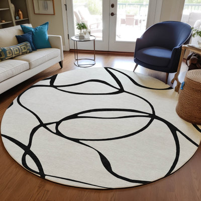 Machine Washable Indoor/Outdoor Chayden ACN999 Rug