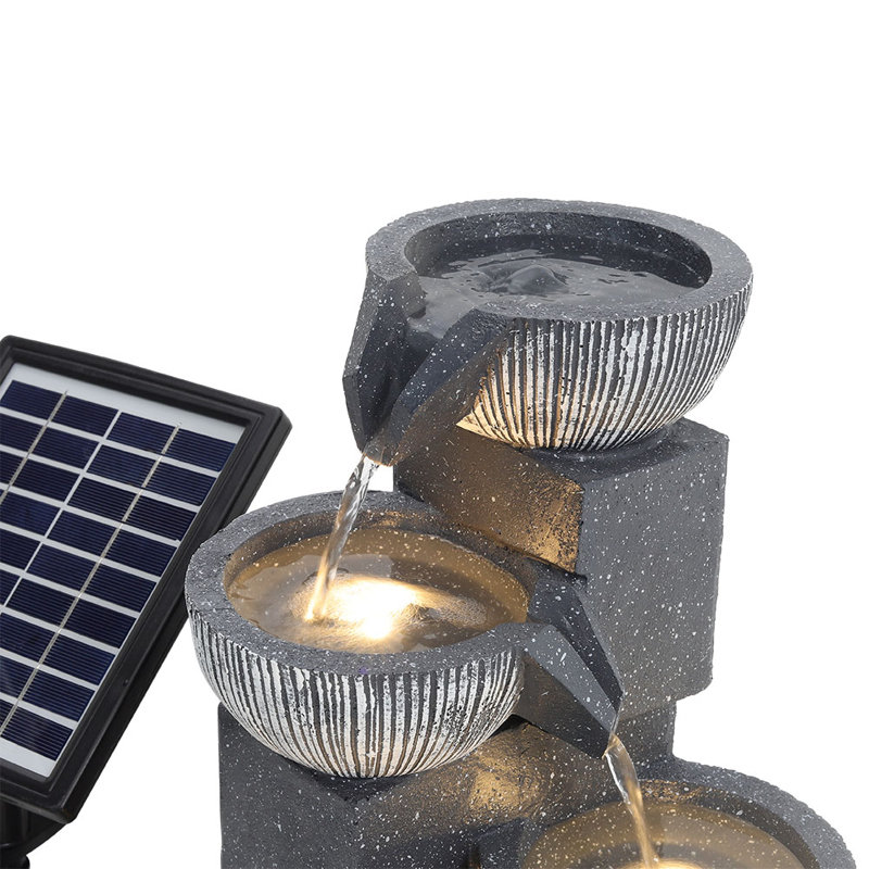Coggins Weather Resistant Cascade Fountain with Light