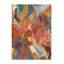 Foresta Hand Tufted Wool/Viscose Abstract Area Rug in Rosewood/Huckleberry-535072440