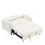 Canapé 52 po beige moderne en velours-233332507