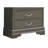 Sleek Transitional Metal Black Chest-746003867