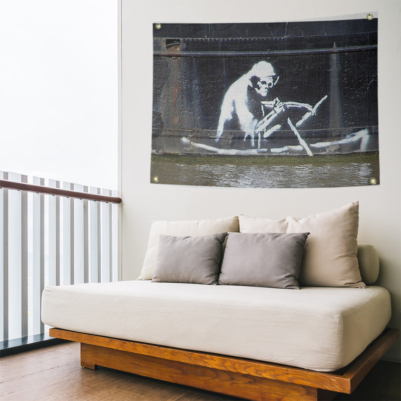 Tapisserie de faucheuse en polyester, H 26 po x l 36 po x P 1 po