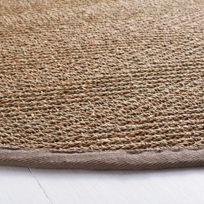 Tapis de couleur unie en fibre de mer Roloff