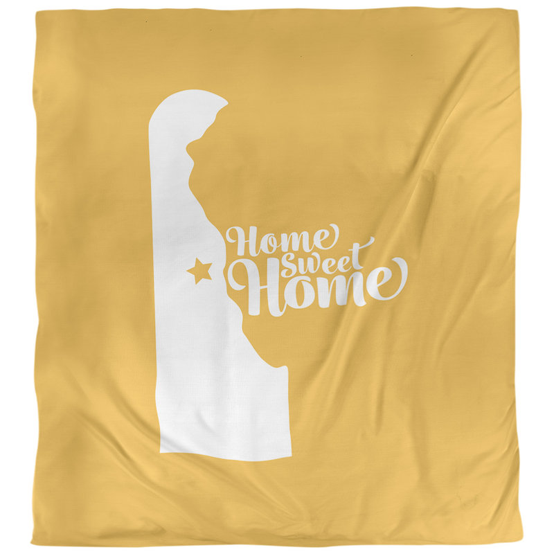 Housse de couette dover doux, Housse de couette pour grand lit, Jaune, Polyester brossé