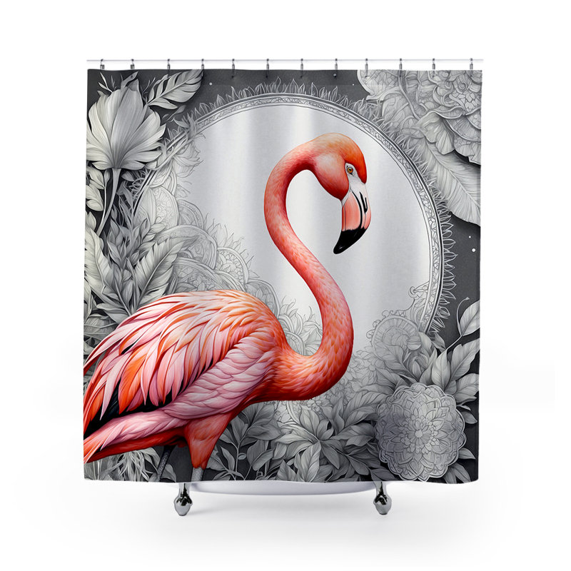 Rideau de douche Heno Flamingo
