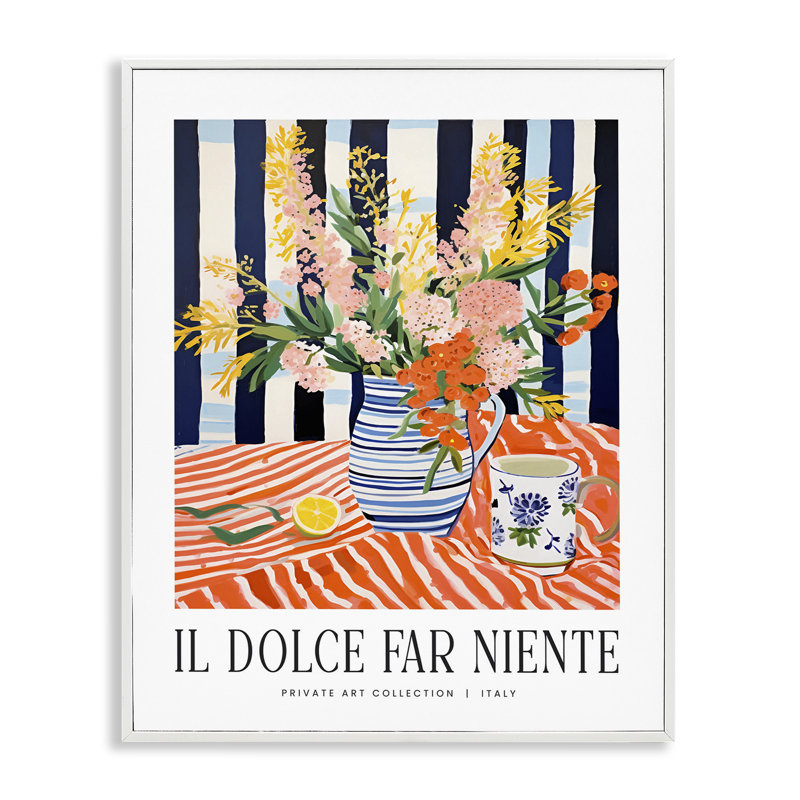 «Classic Italian Bouquet», estampe numérique, lettrée et doublée, H 14 po x l 11 po