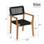 Ensemble de chaises d'extérieur empilables Bennett (ensemble de 2)-112309283