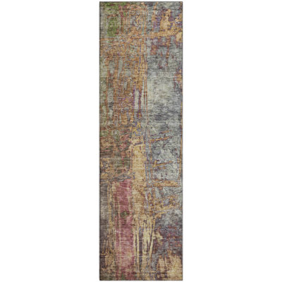 Premium Machine Washable Mayfield AMF2236 Abstract Rug