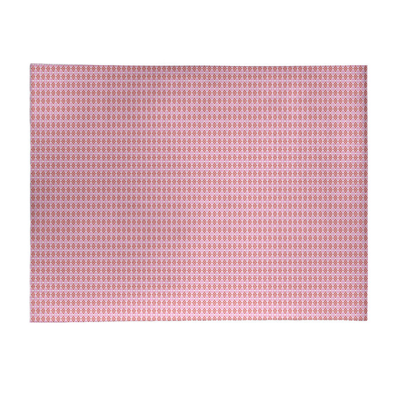 Tapis rose/rouge fait main géométrique, Rectangle 9 pi x 12 pi
