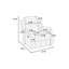 Fauteuil inclinable simple de style moderne