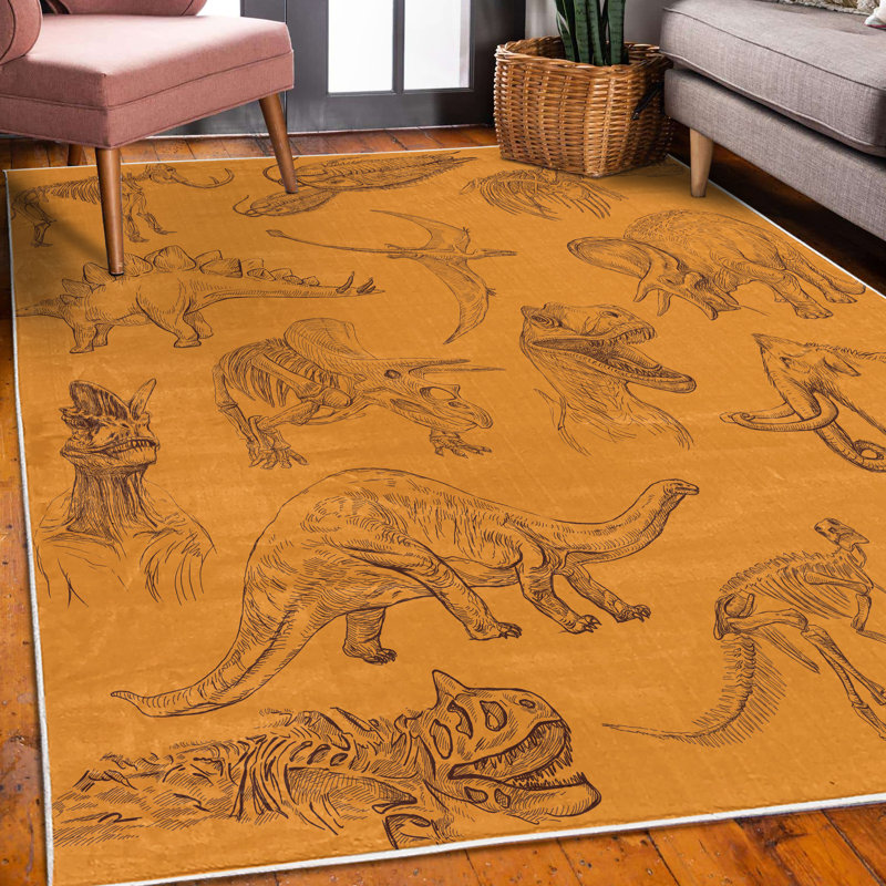 Tapis décoratif Aarnavi, Rectangle 5 pi 1 po x 7 pi 5 po