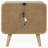 2-Drawer Nightstand Bedside Table Light Ash