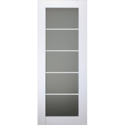 Smart Pro 5 Lite Paneled Manufactured Wood and Glass Prefinished Standard Door SLab -  Belldinni, 91271