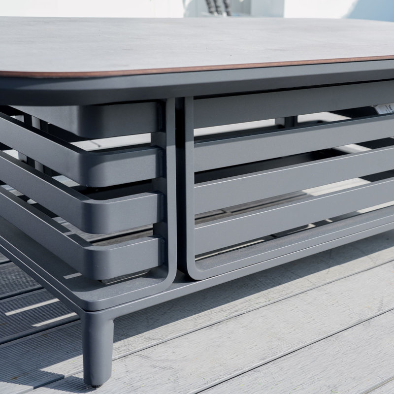 Patio Aluminum Rectangular Coffee Table