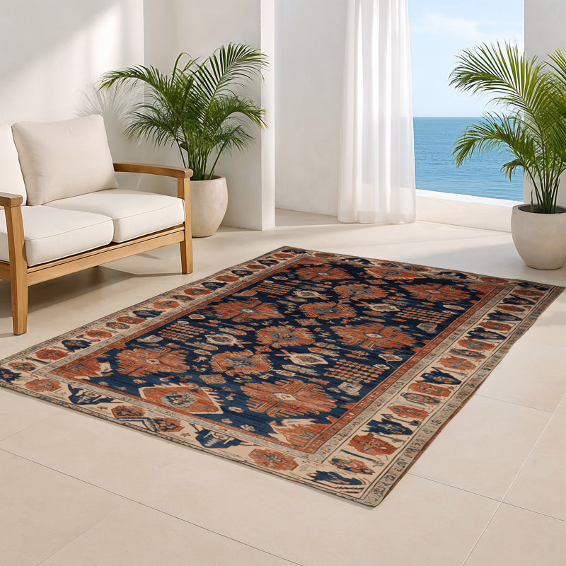 Tapis turc intérieur et extérieur brun, Rectangle 5 pi x 7 pi