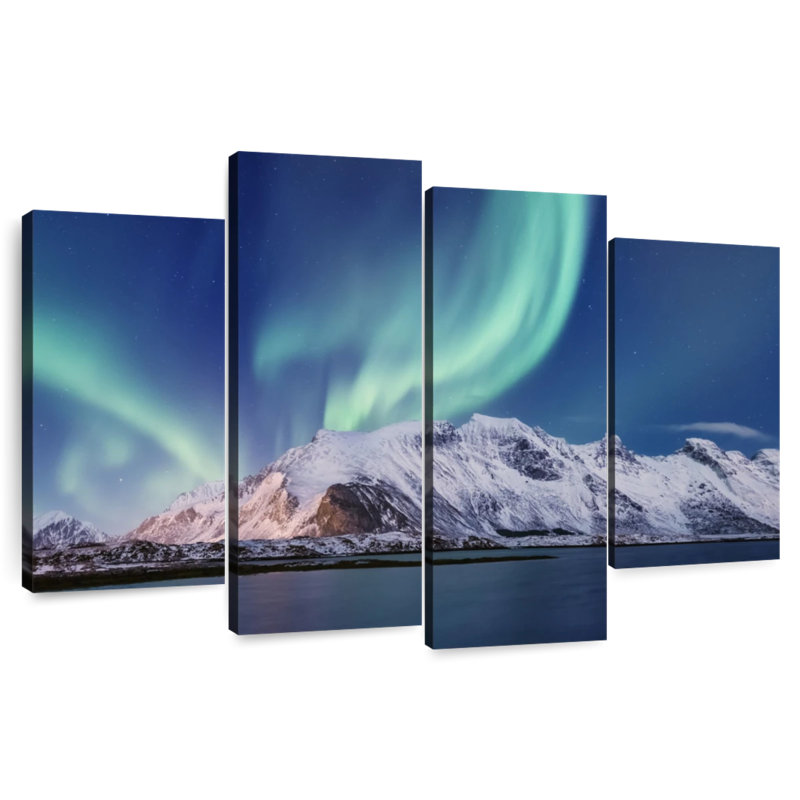 Alvord Norwegian Peaks Aurora, 32" H x 52" W