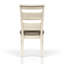 Chaise d'appoint à dossier échelle - Finition blanchie (ensemble de 2)-137986266