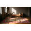 Antique White Chinese Crane and Reindeer Design Baotou Rug