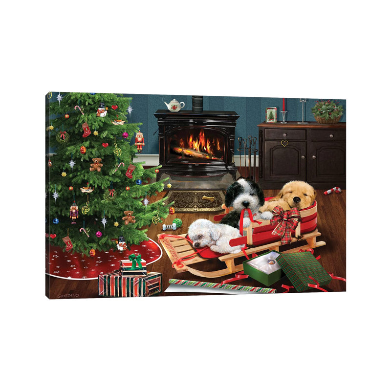 Sleepy Trio by Giordano Studios - Wrapped Canvas Print, 20.32 cm H x 30.48 cm W