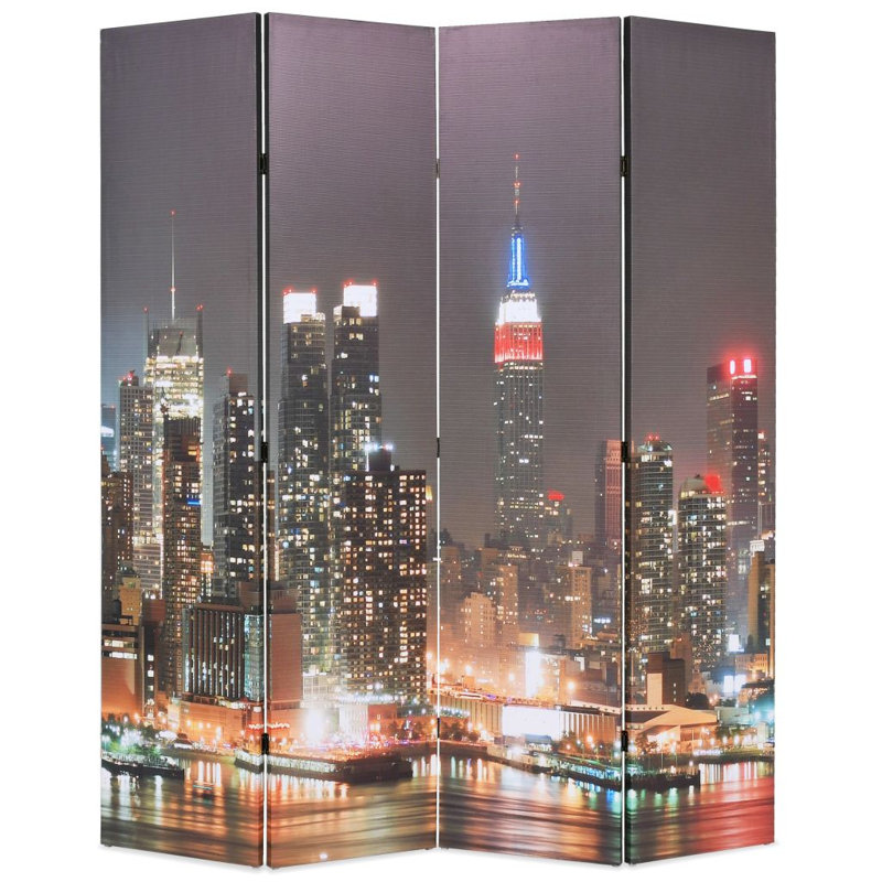 Galestown 170cm H Folding Room Divider, 180cm H x 160cm W