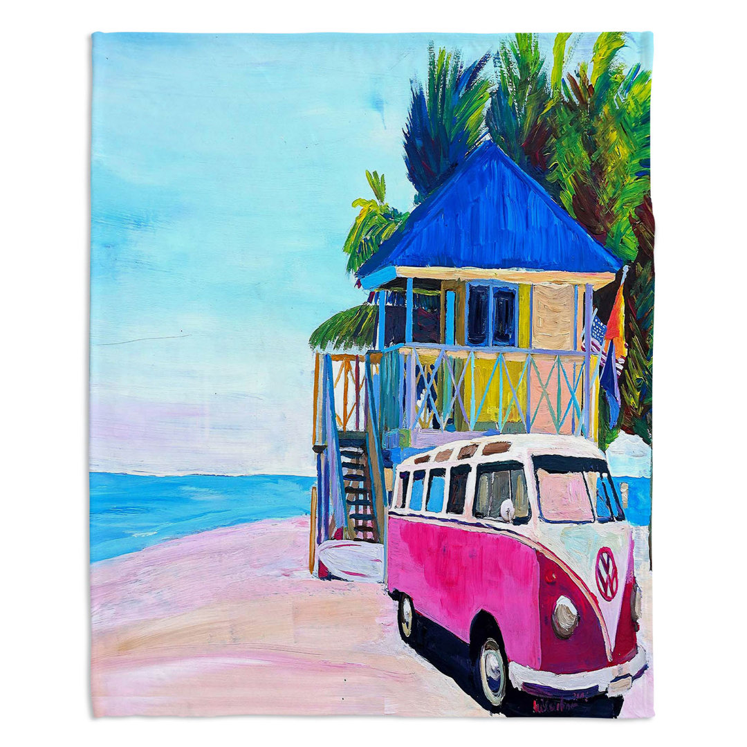  Surf Bus I Blanket DiaNoche Designs 