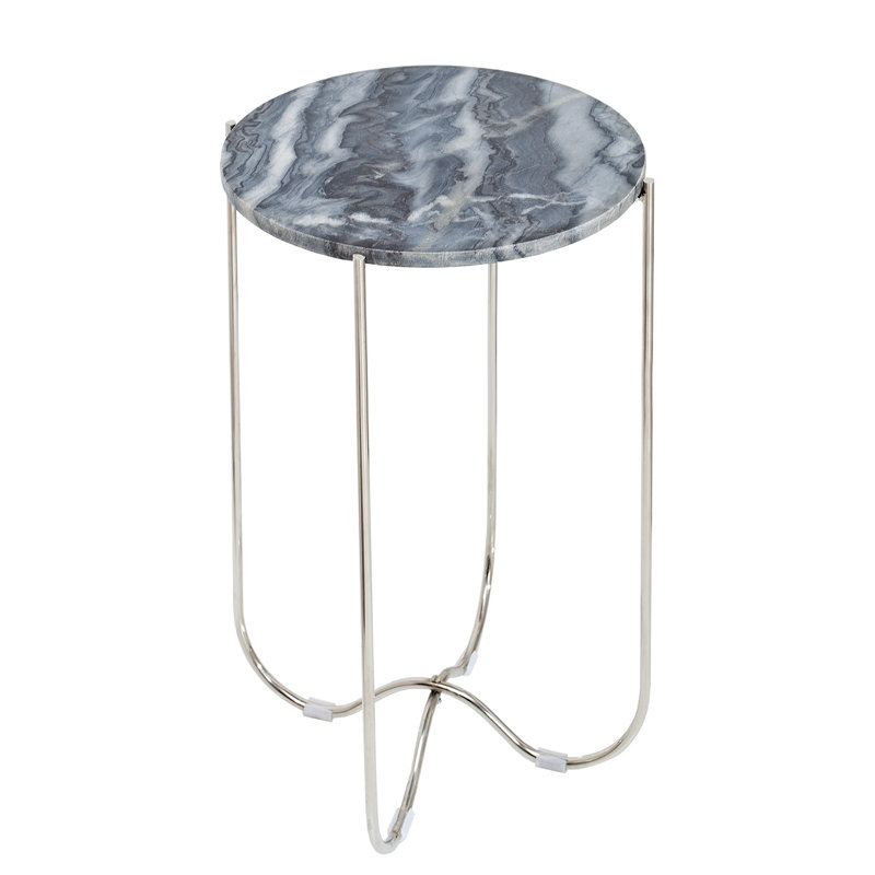 Dumas End Table, Grey, Grey Marble