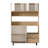 Colesen Modern Multi-Purpose Cabinet, Oak & White, 47.2 x 70.9 x 14.0 inches | 100% Melamine Coated Particle Board, Thickness: 0.7 inches | Metal Legs, Numerous Shelves, Wall-Mountable | Scandinavian Design for Stylish Storage-110441320