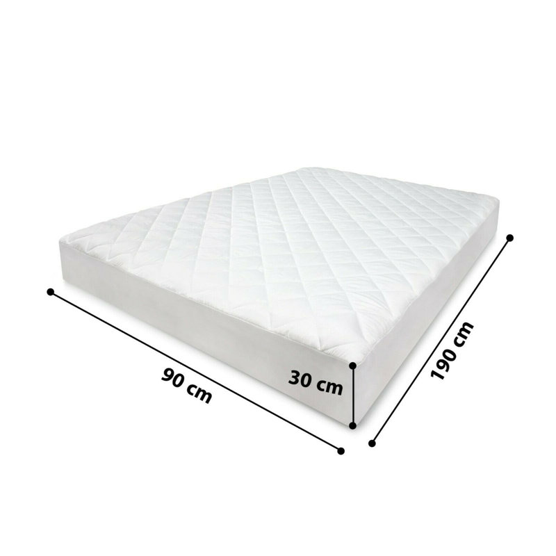 Bogard Quilted Fitted Mattress Protector, Single (3')