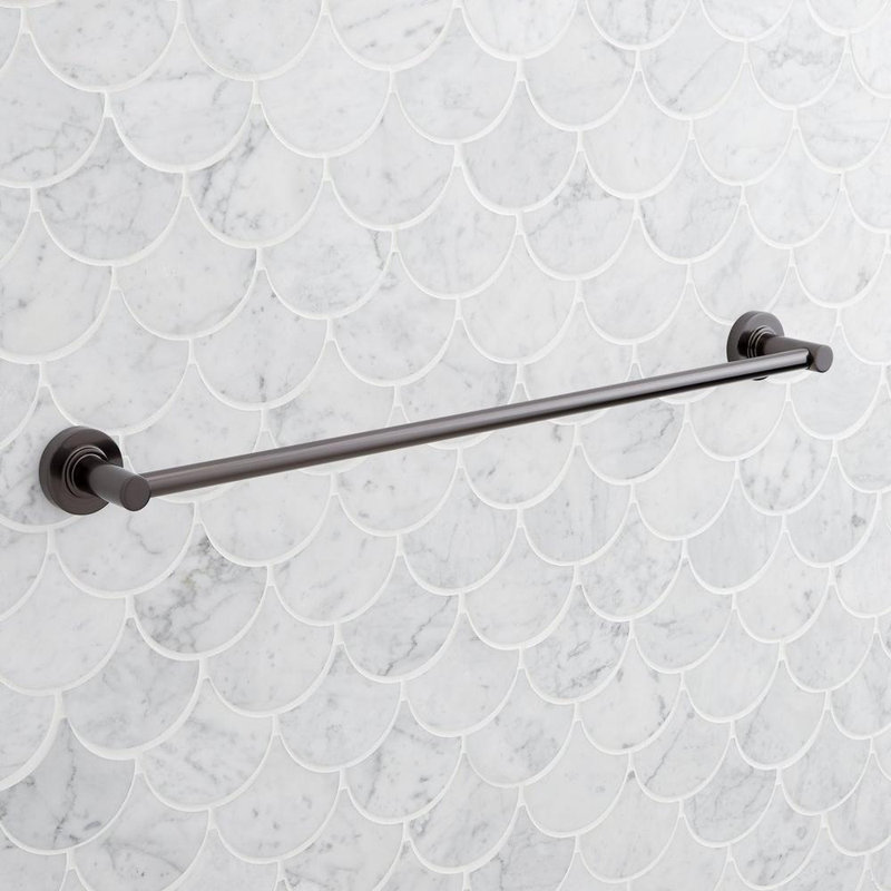 Lexia 24'' Wall Mounted Towel Bar, 2.19" H x 26" L x 3" D, Gunmetal