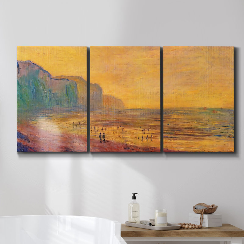 «Tendril Swirl I» sur toile, reproduction de 3 pièces, H 60 po x l 120 po x P 2 po