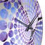 Horloge murale en pierre mauve Geode Volcano I-101234961