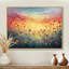 Coucher de soleil fleurs sauvages dans la nature I - Art mural fleurs sauvages-2090221233-2090221240-2090221190