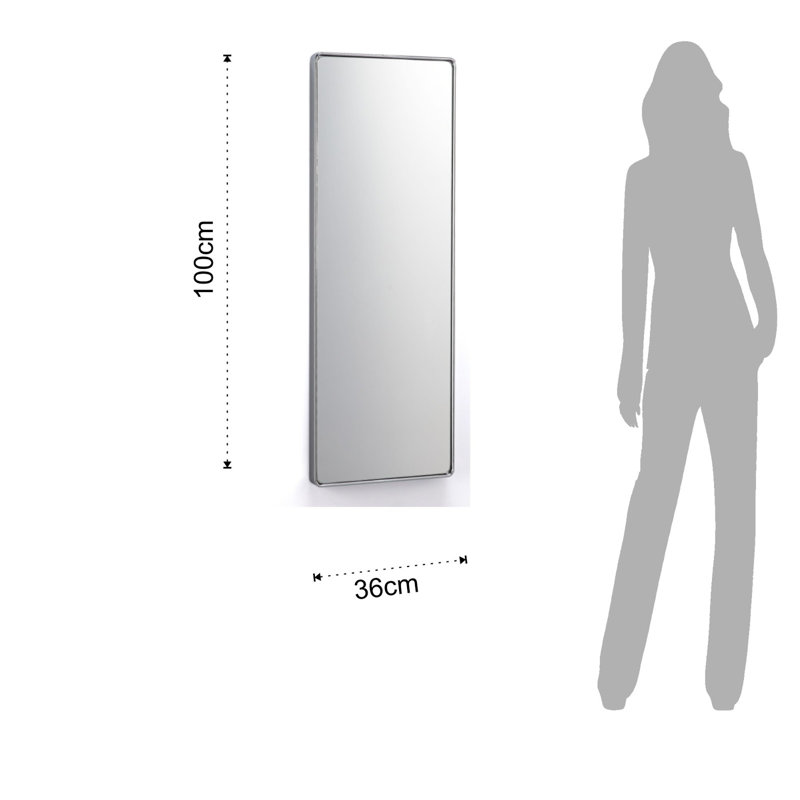 Metal Flat Wall Mirror