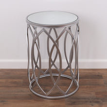 Tables gigognes à marguerite de 21,75 po de hauteur Margueriette, Argent