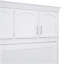 Grand lit escamotable mural avec armoires, grand