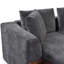 Canapé modulaire de 93,7 po avec canapé en L et compartiment de rangement en bois pour le salon, gris-129891936